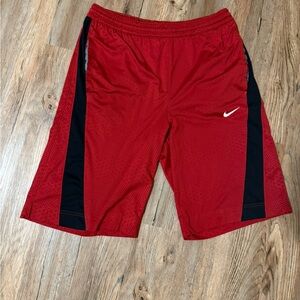 Nike Men's Athletic Shorts in Red and Black